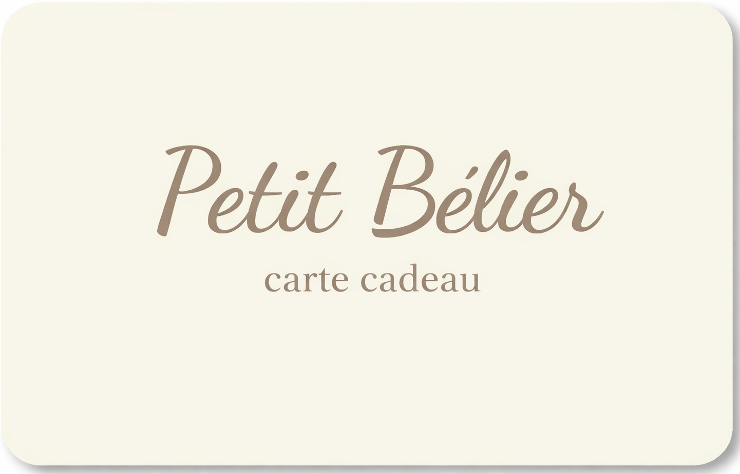 Carte cadeau