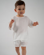 T-Shirt Grain de sable -  Blanc